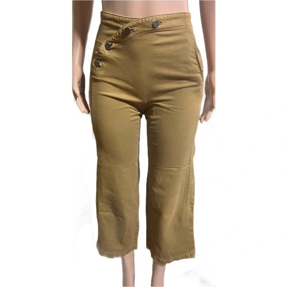 RACHEL COMEY Women’s Brown Wide Leg Pants Made in USA - Picture 2 of 16
